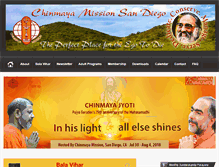 Tablet Screenshot of chinmayajyoti.org